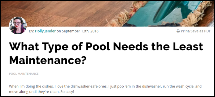River Pools